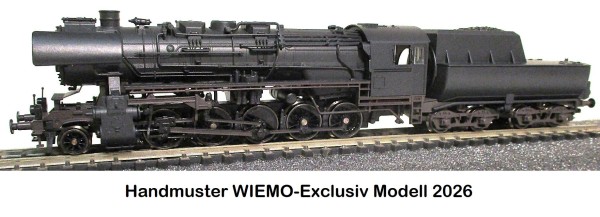 TT WIEMO EXCLUSIV Dampflok BR 52.8007 DR Ep.4 'schwarz mit Betriebsspuren' ANALOG mit Next18-SS