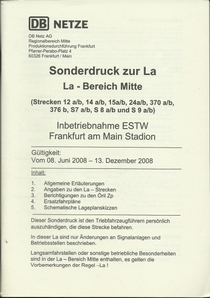 Heft 2008 - Regionalnetz Wetterau - Sonderdruck zur LA - LA-Bereich Mitte