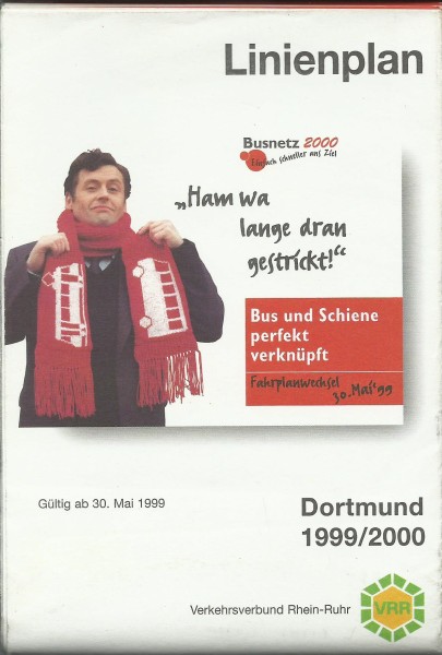 Buch 1999/2000 VRR Liniennetzplan - Dortmund