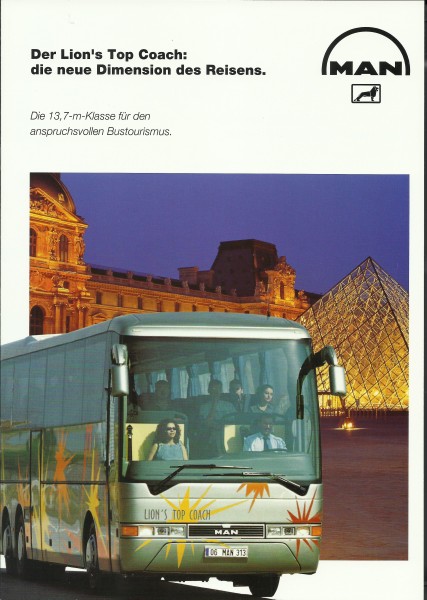 Heft 1999 Prospekt - MAN - Lion's Top Coach - die neue Dimension des Reisens